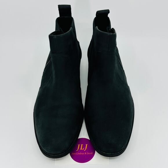 UGG Women's Aureo II Black Waterproof Leather Ankle Booties 1105865 Size 9 - Picture 3 of 11